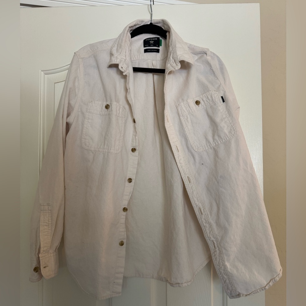 Dockers Women's Cream Button Down Shirt